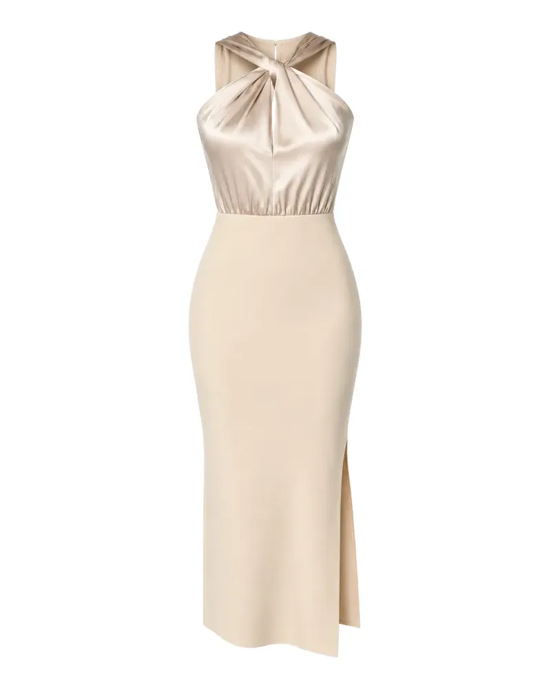Ted Baker Mellana Midikleid mit verdrehtem Ausschnitt - Nude Nude