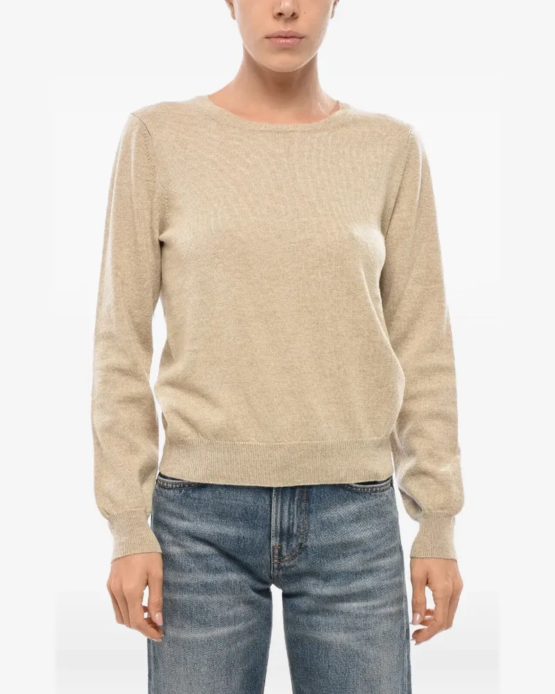 Malo Pullover mit rundem Ausschnitt - Nude Nude