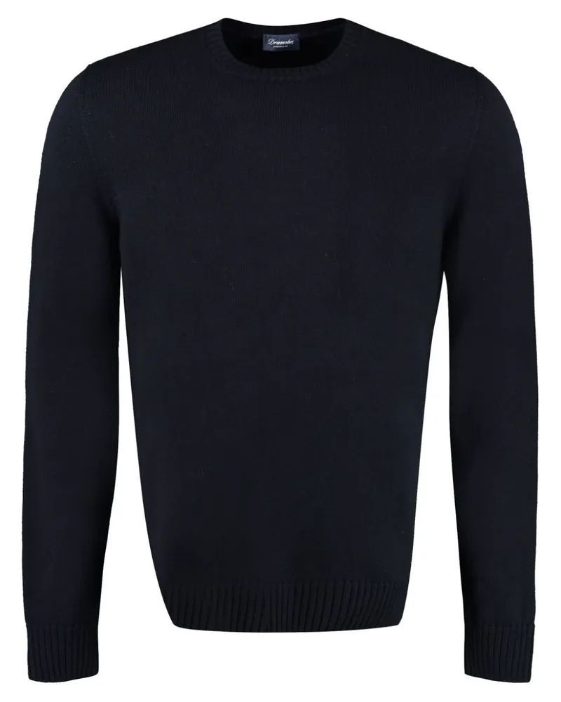 Drumohr  Pullover aus Merinowolle - Blau Blau
