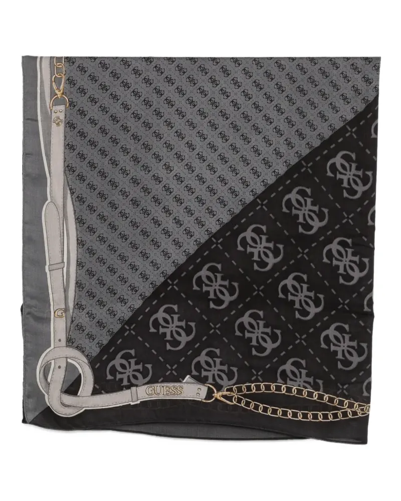 Guess Schal mit Logo-Print - Schwarz Schwarz
