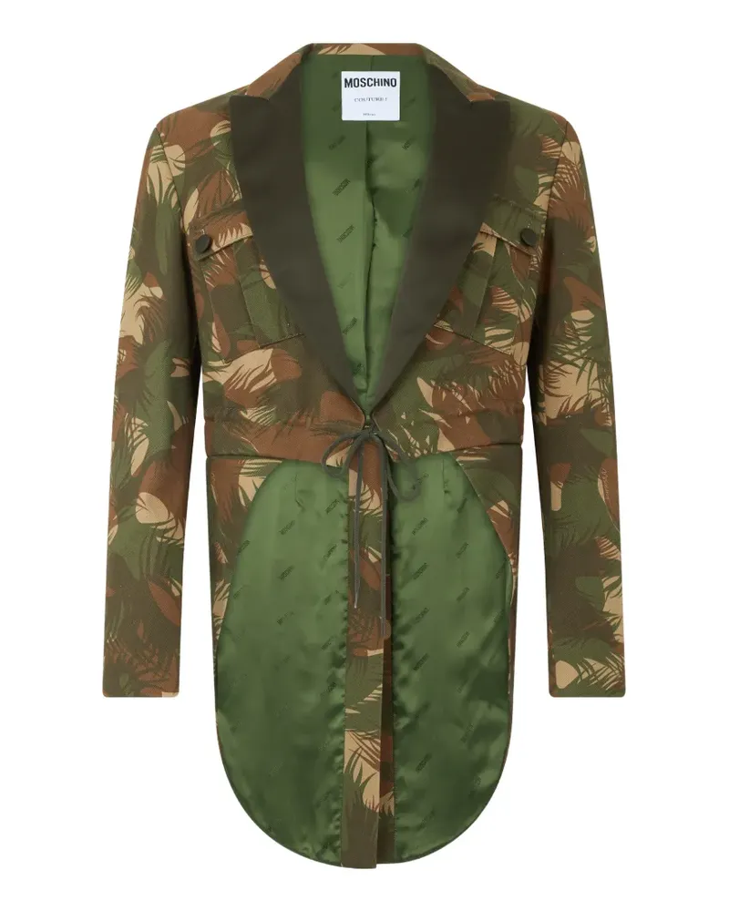 Moschino Jacke mit Camouflage-Print - Grün Grün