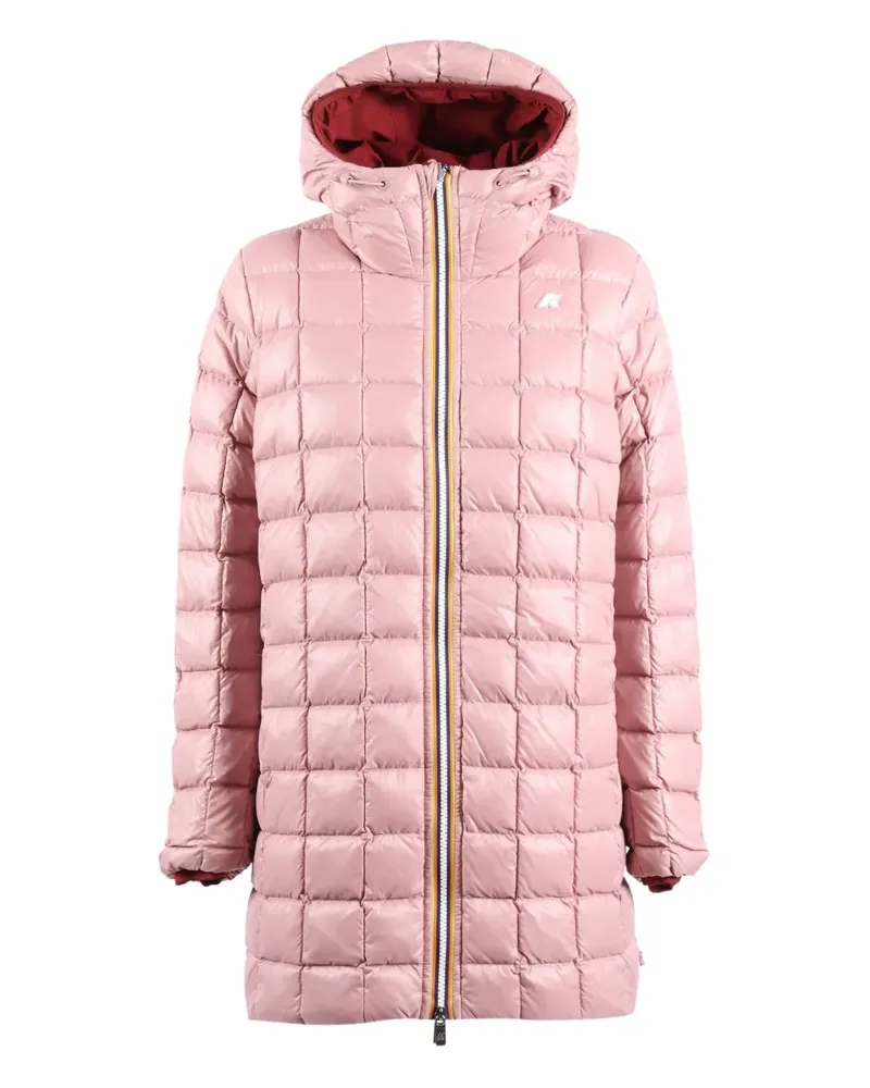 K-Way Wendbarer Sophie Kapuzenparka - Rosa Rosa