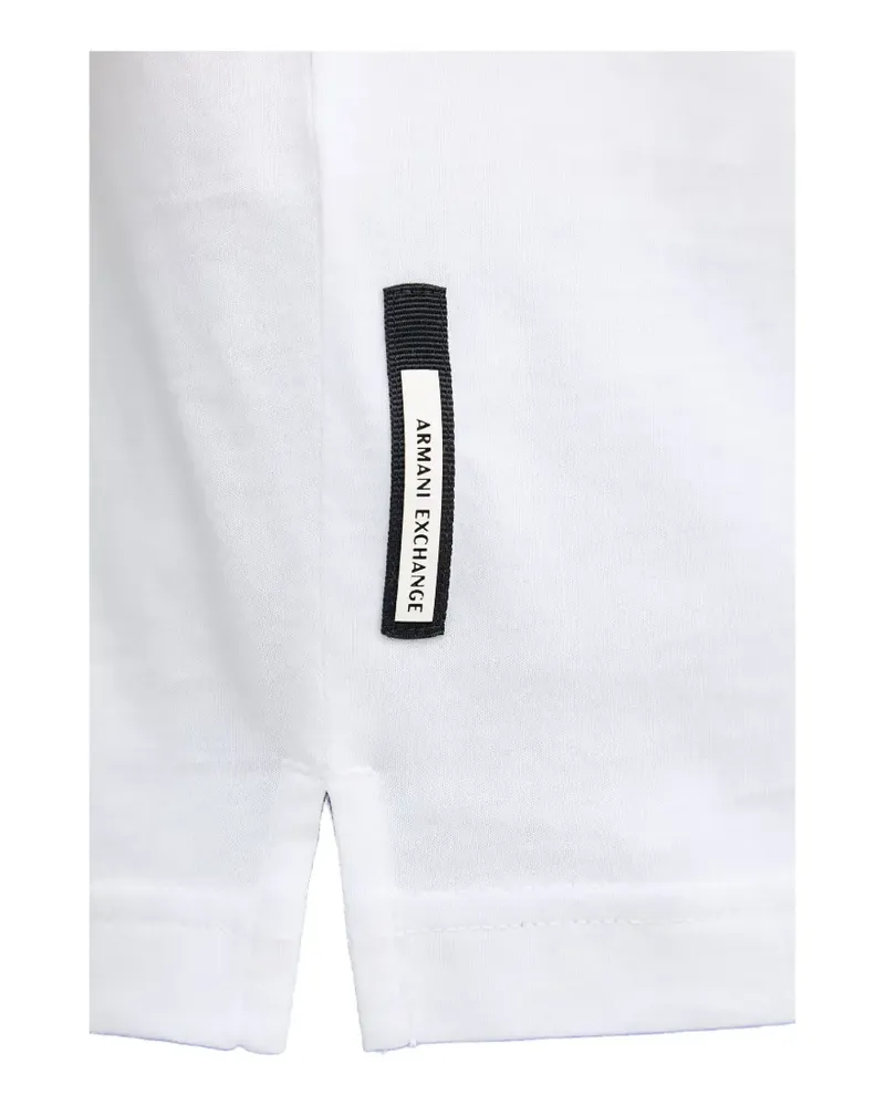 Armani Exchange zip-fastening polo shirt - Weiß Weiß