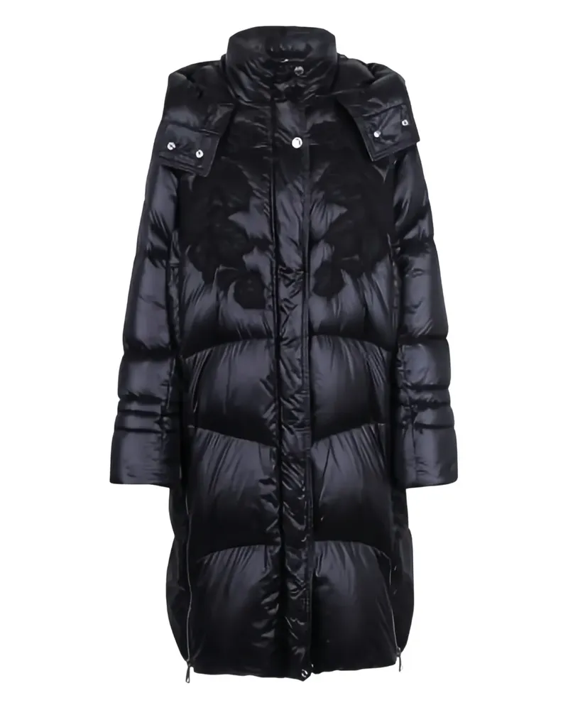 Ermanno Scervino Gesteppter Kapuzenmantel - Schwarz Schwarz