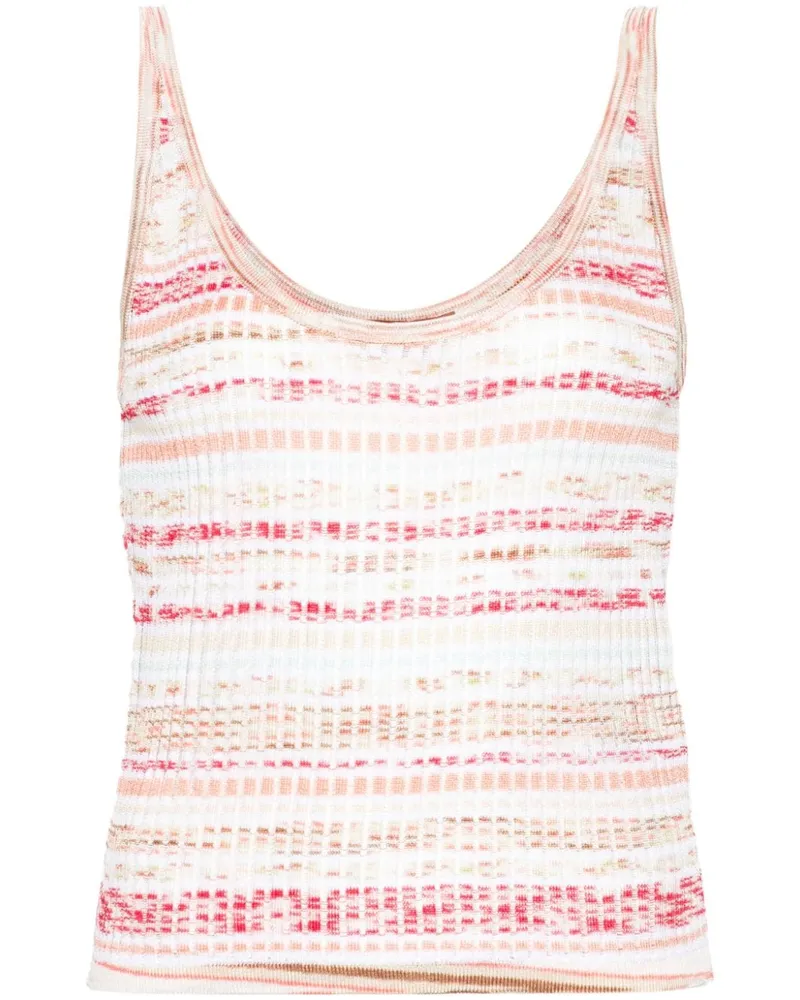 Missoni Geripptes Tanktop Mit Streifen Weiß