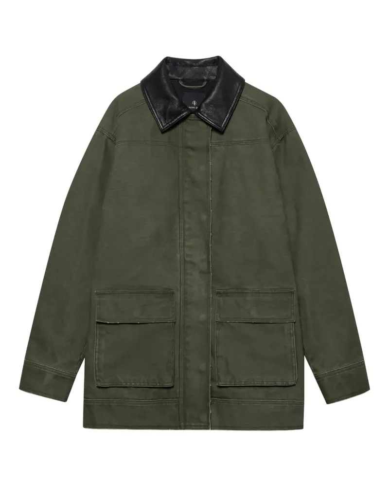 Anine Bing Sean Jacke im Military-Look - Grün Grün