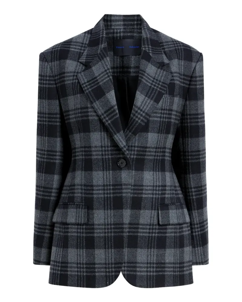 Proenza Schouler Kariertes Sakko - Grau Grau