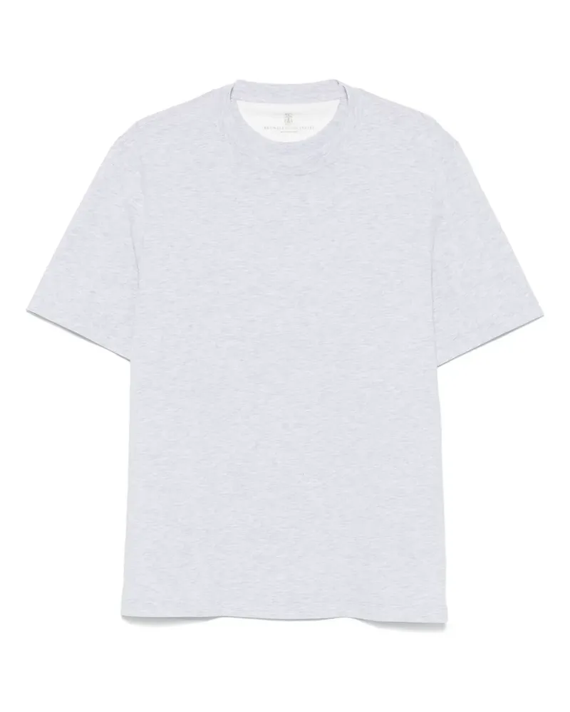 Brunello Cucinelli Meliertes T-Shirt - Grau Grau