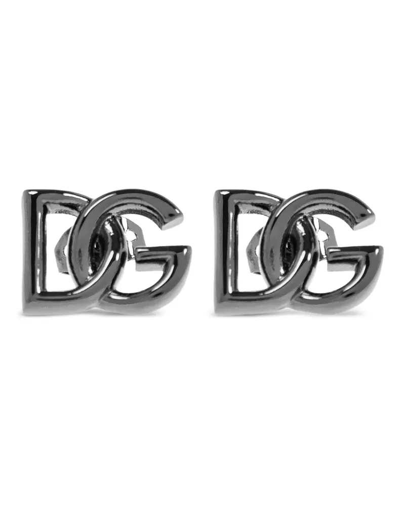 Dolce & Gabbana Ohrringe mit DG - Silber Silber