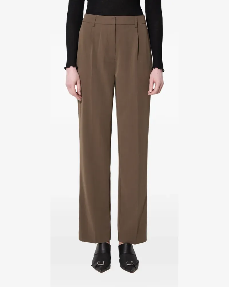 Samsøe & Samsøe Hose mit Bundfalten - Braun Braun