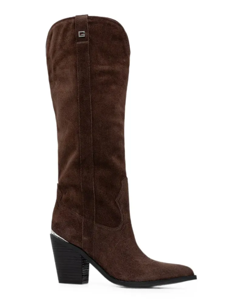 Guess Sashan Stiefel aus Wildleder - Braun Braun