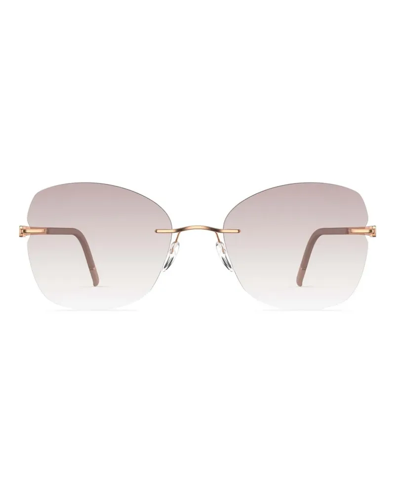 Silhouette Momentum rimless sunglasses - Gold Gold
