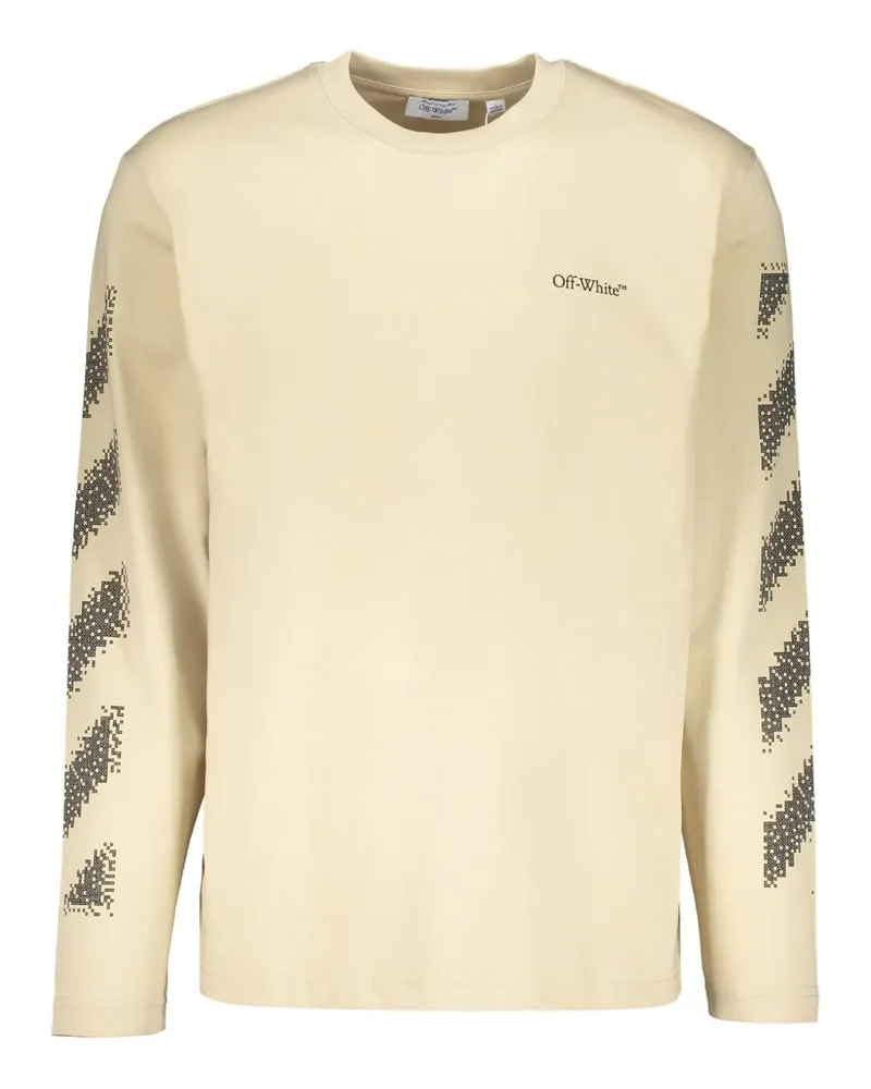 OFF-WHITE graphic long-sleeve T-shirt - Nude Nude