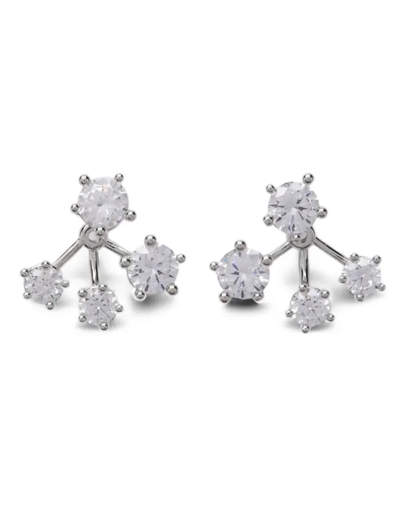 PANCONESI Constellation zirconia earrings - Silber Silber