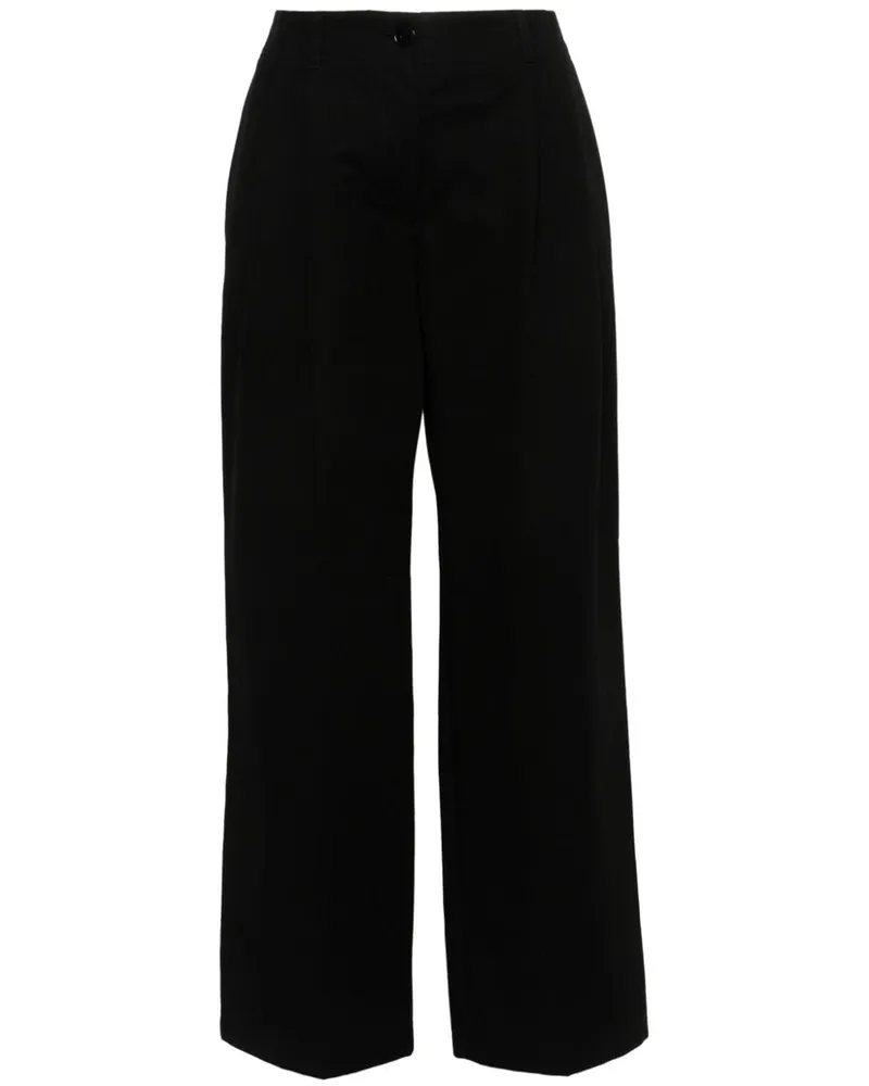 Totême Hose mit weitem Bein - Schwarz Schwarz