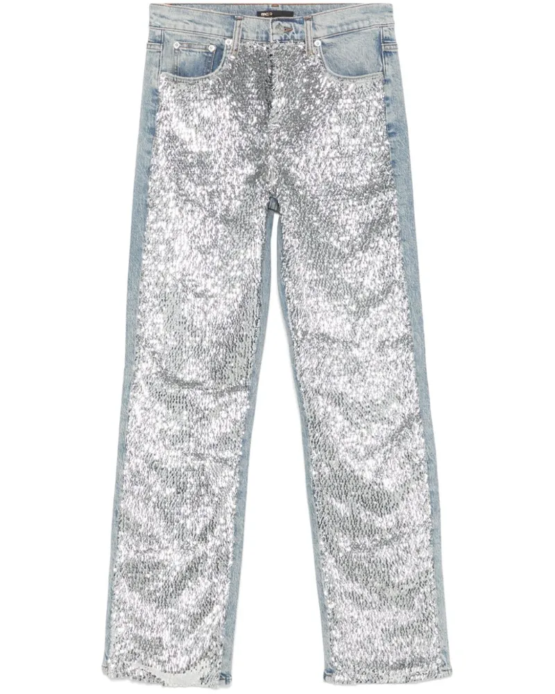 Maje Jeans mit Pailletten - Blau Blau