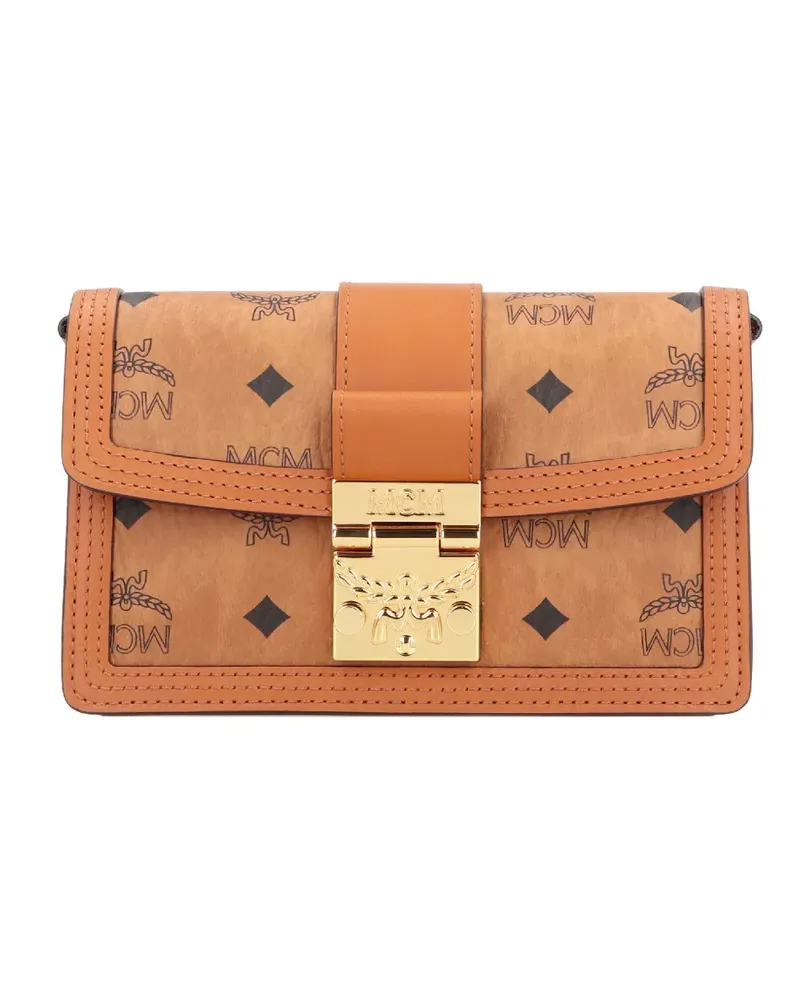 MCM Tracy Clutch mit Monogramm - Braun Braun