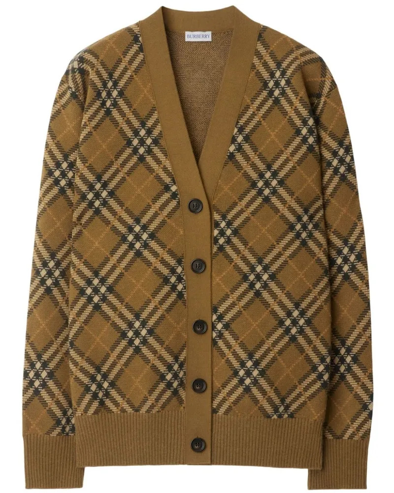 Burberry Karierter Cardigan - Braun Braun