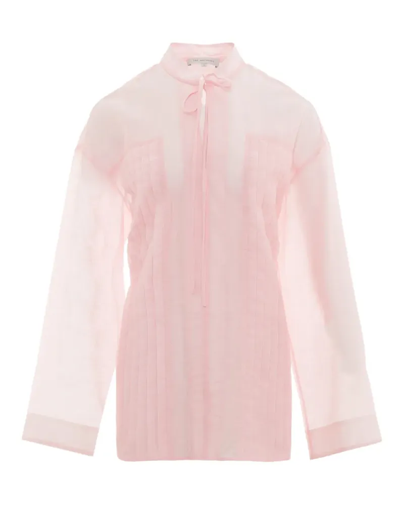Lee Mathews Semi-transparentes Oberteil - Rosa Rosa
