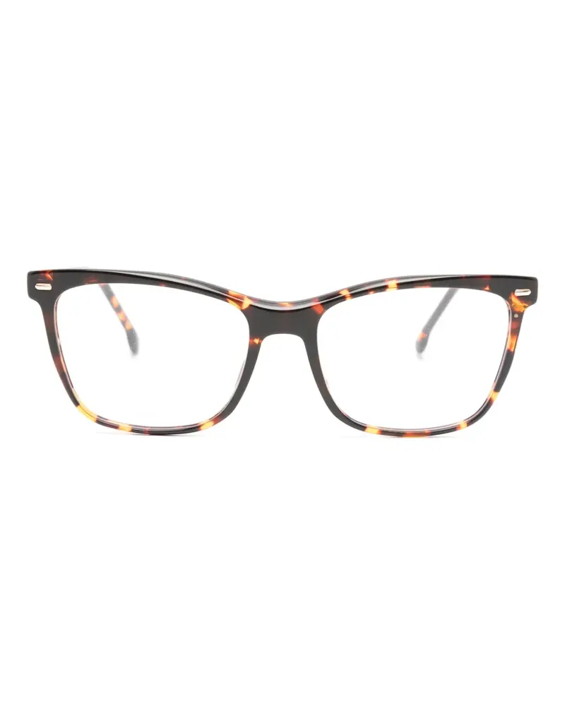 Carrera Eckige Brille in Schildpattoptik - Braun Braun