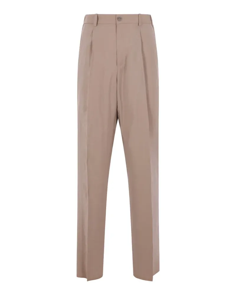 Hevò Torrecanne pleated trousers - Nude Nude