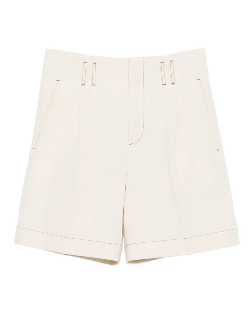 Lanvin patch-pocket shorts - Nude Nude