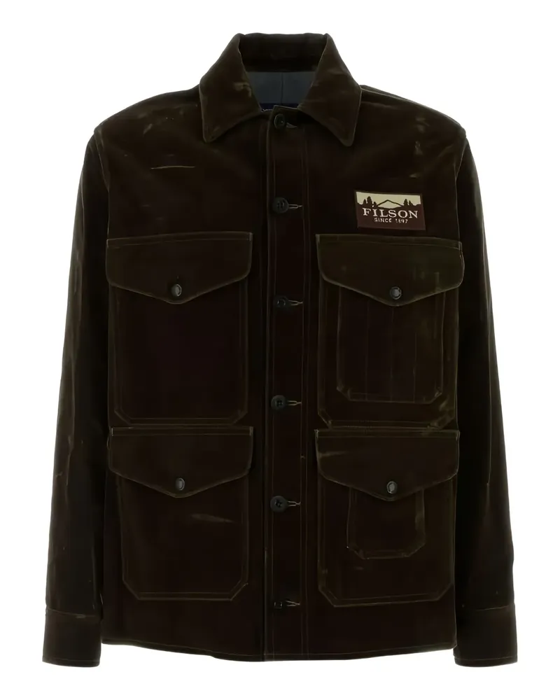 Junya Watanabe x Filson patchwork pocket jacket - Braun Braun