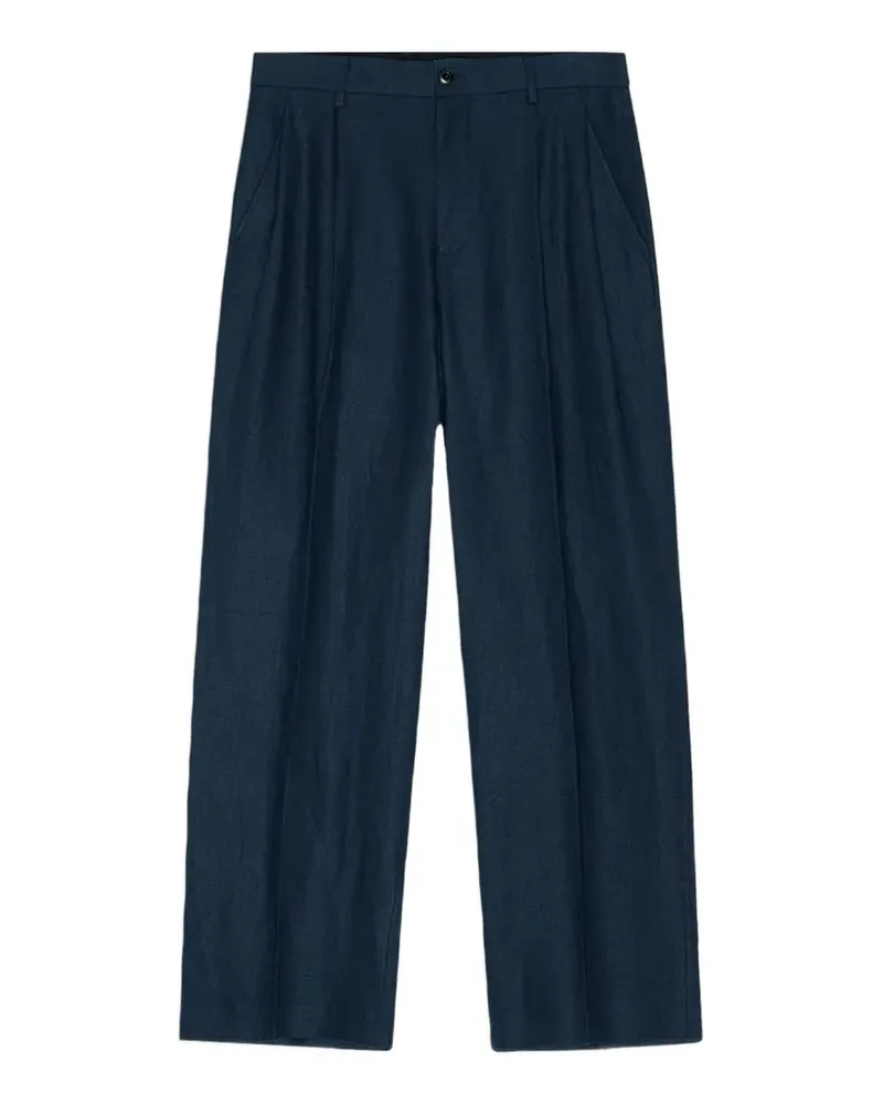 NN 07 Justin pleated trousers - Blau Blau