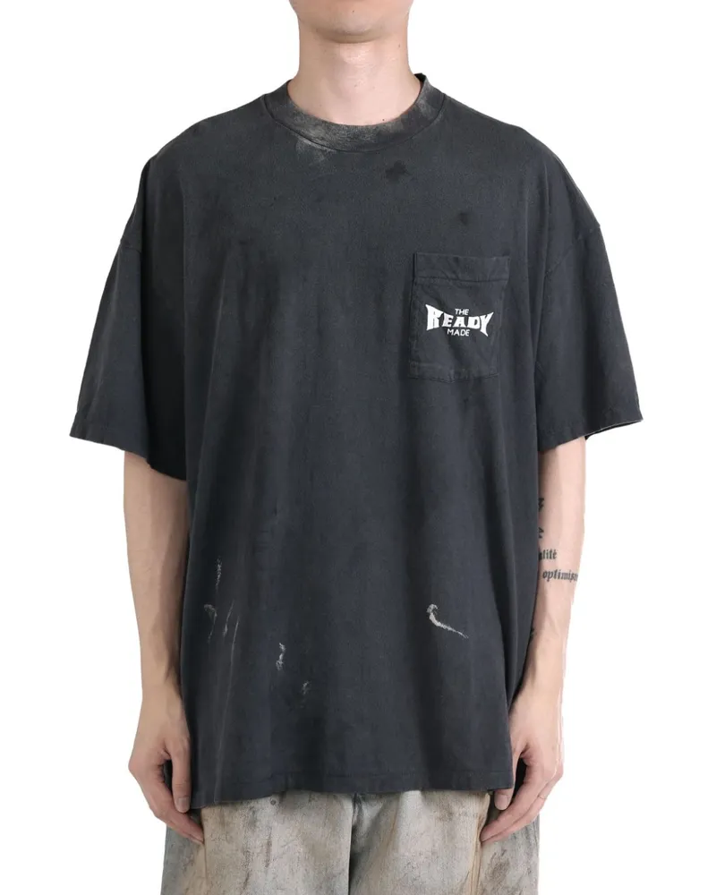 READYMADE logo-print T-shirt - Schwarz Schwarz
