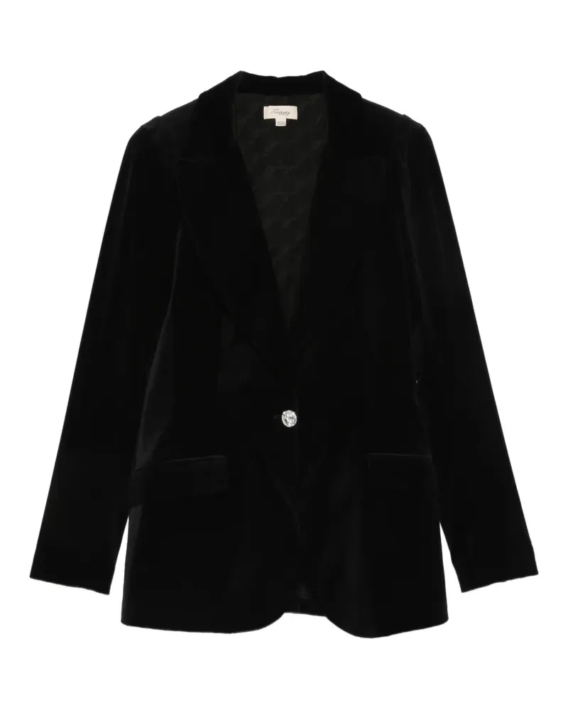 Temperley London Crystal Clove velvet jacket - Schwarz Schwarz