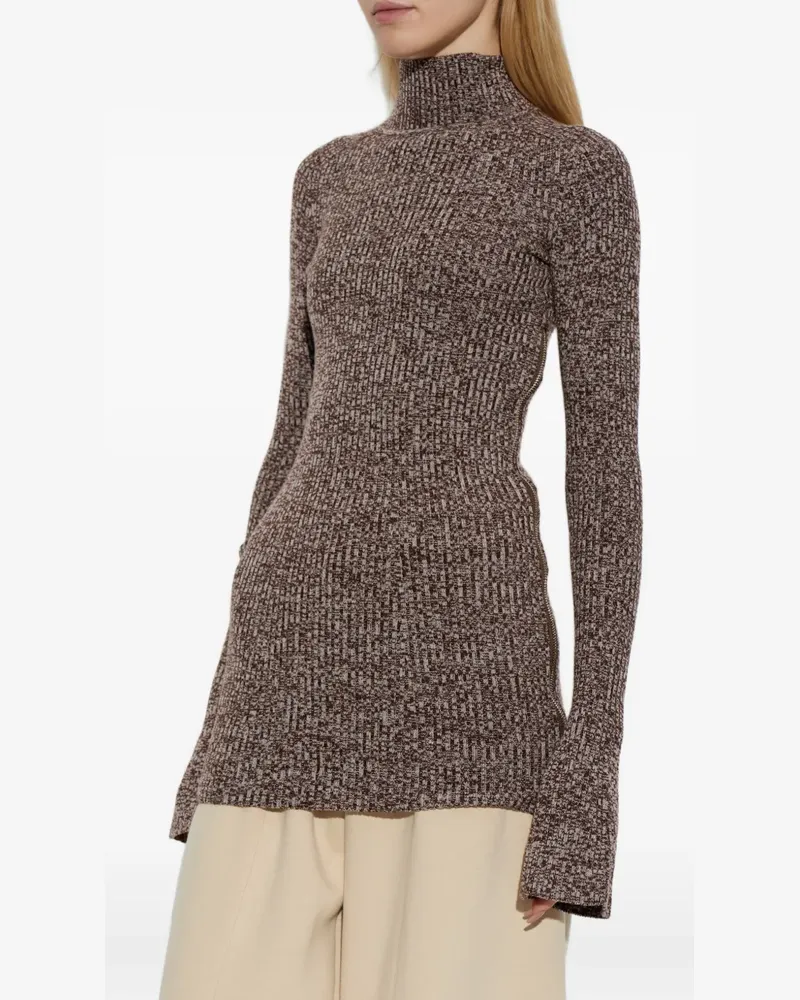 SPORTMAX Bouquet Rollkragenpullover - Braun Braun