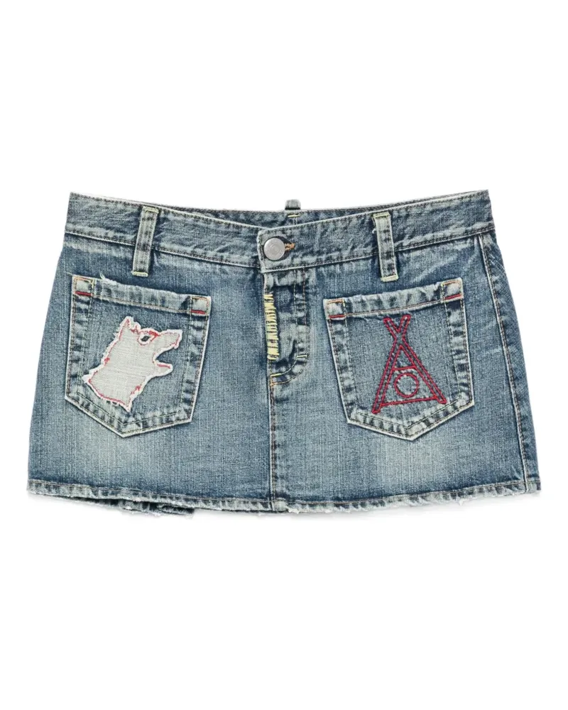 Dsquared2 2000s Jeans-Minirock - Blau Blau