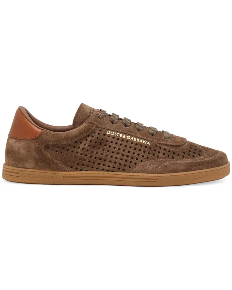 Dolce & Gabbana Saint Tropez Sneakers aus Wildleder - Braun Braun