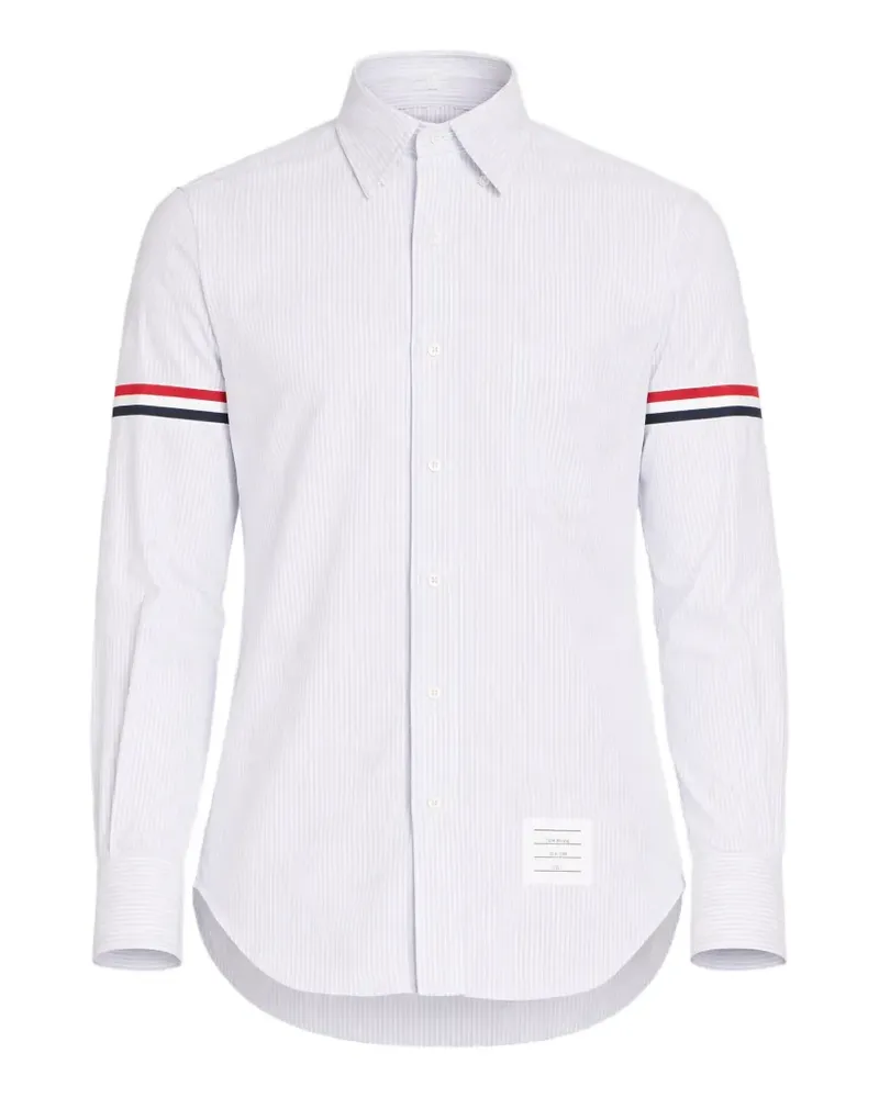 Thom Browne armband stripe shirt - Weiß Weiß