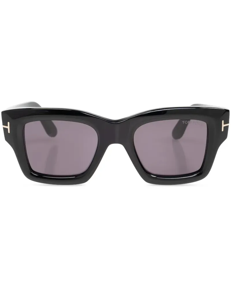 Tom Ford Eckige FT1154 Sonnenbrille - Schwarz Schwarz