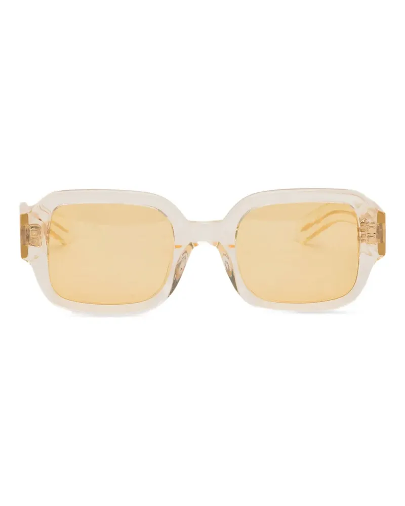 FLATLIST Sonnenbrille mit eckigem Gestell - Weiß Weiß