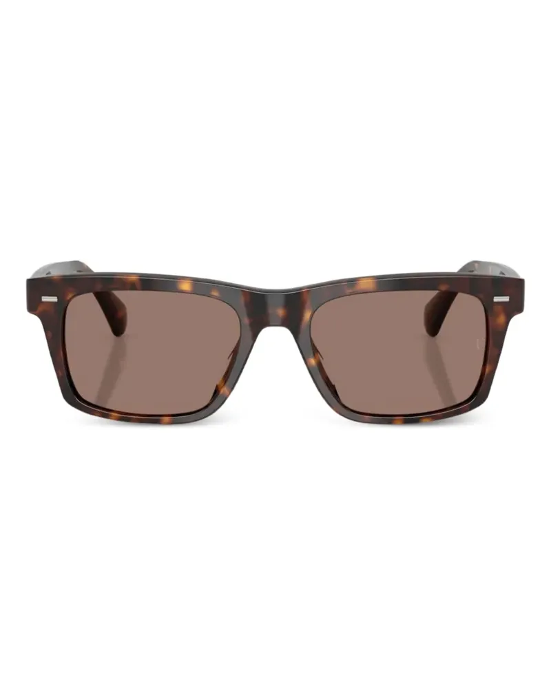 Oliver Peoples R-16 square-frame sunglasses - Braun Braun
