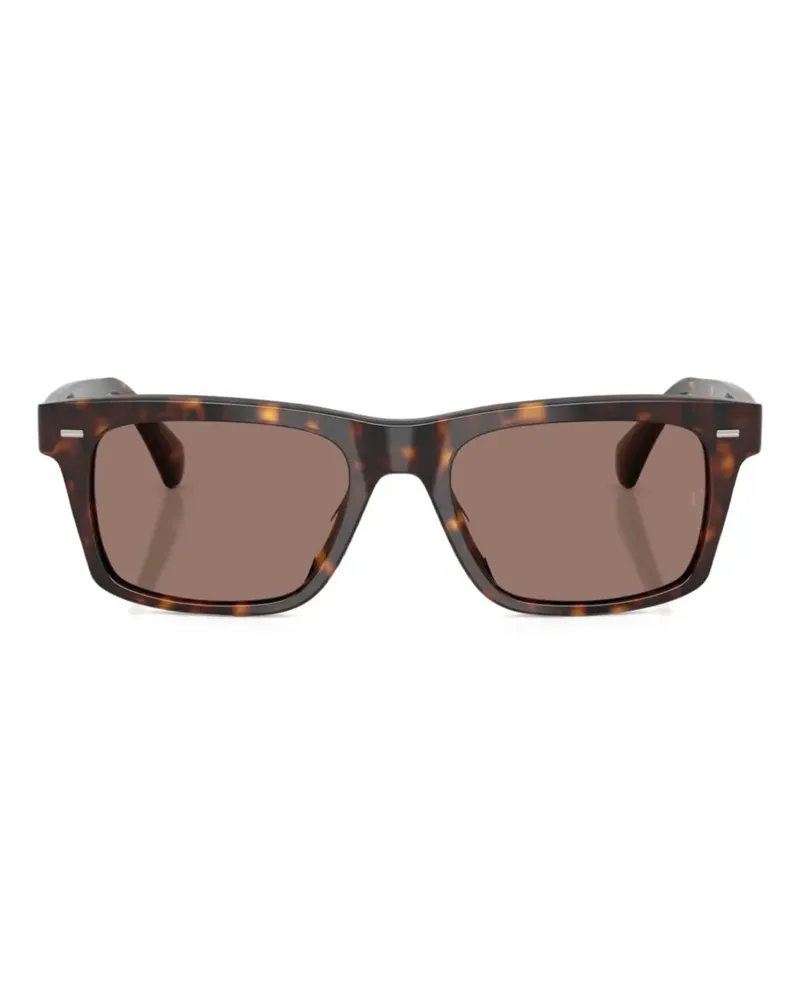 Oliver Peoples R-16 square-frame sunglasses - Braun Braun