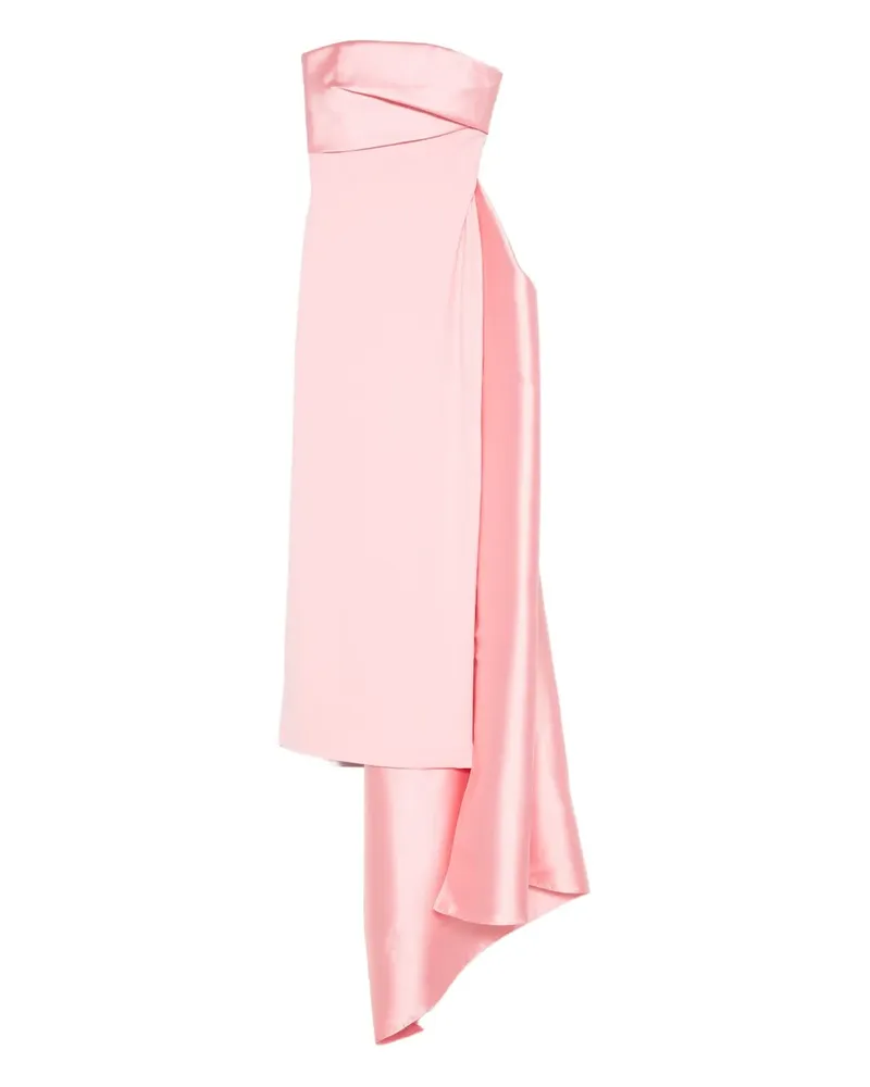 Solace London Drapiertes Kinsley Abendkleid aus Satin - Rosa Rosa
