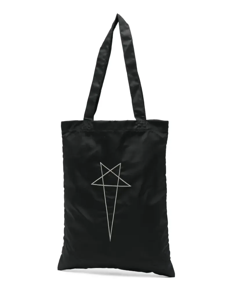 DRKSHDW by Rick Owens Schultertasche mit grafischem Print - Schwarz Schwarz