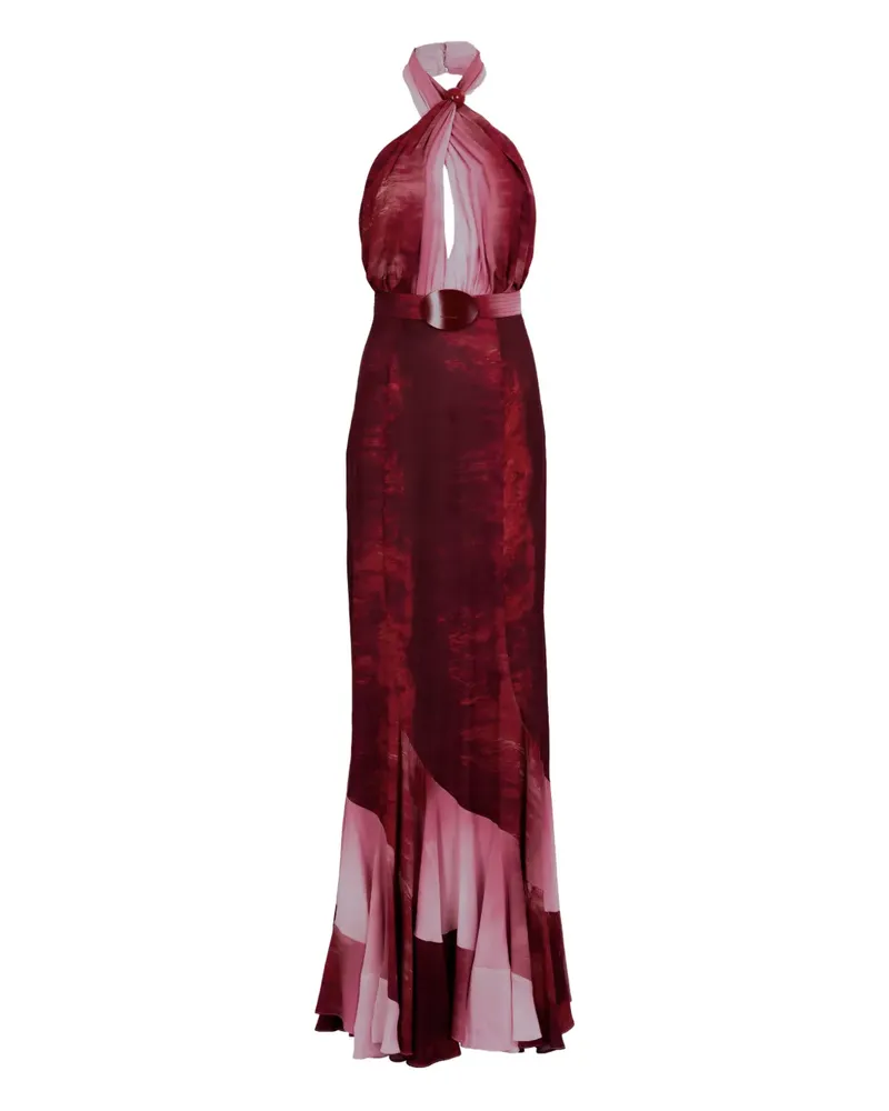 Silvia Tcherassi Raisa Maxikleid mit Neckholder - Rot Rot