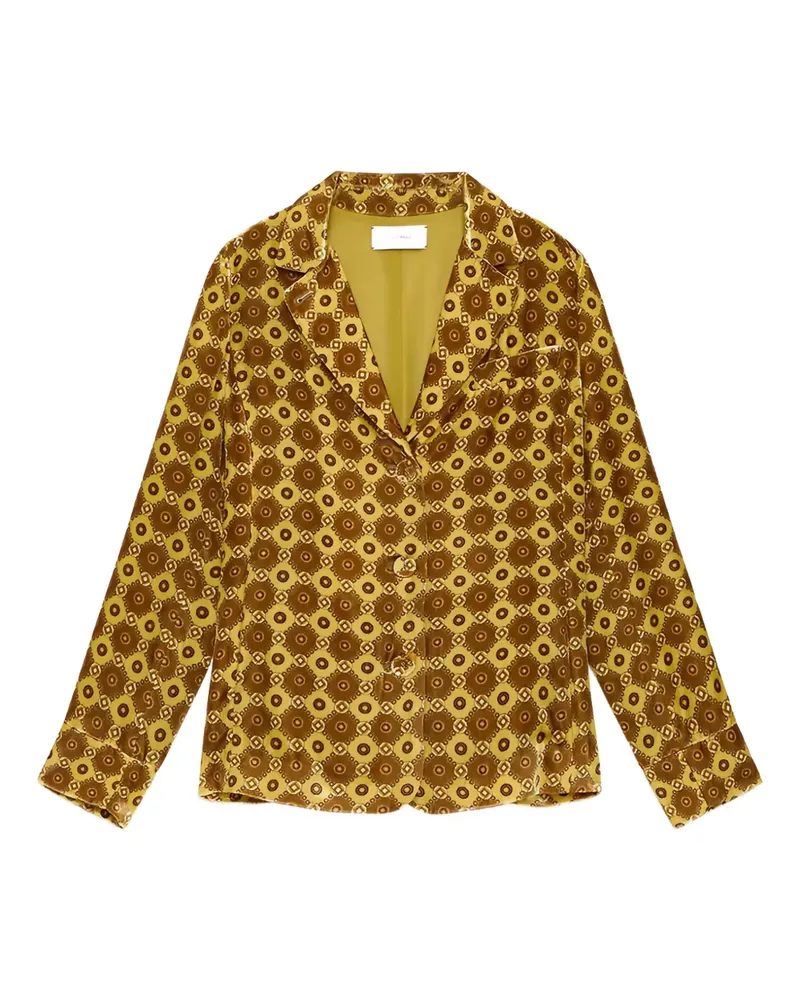 Maliparmi velvet patterned jacket - Gelb Gelb