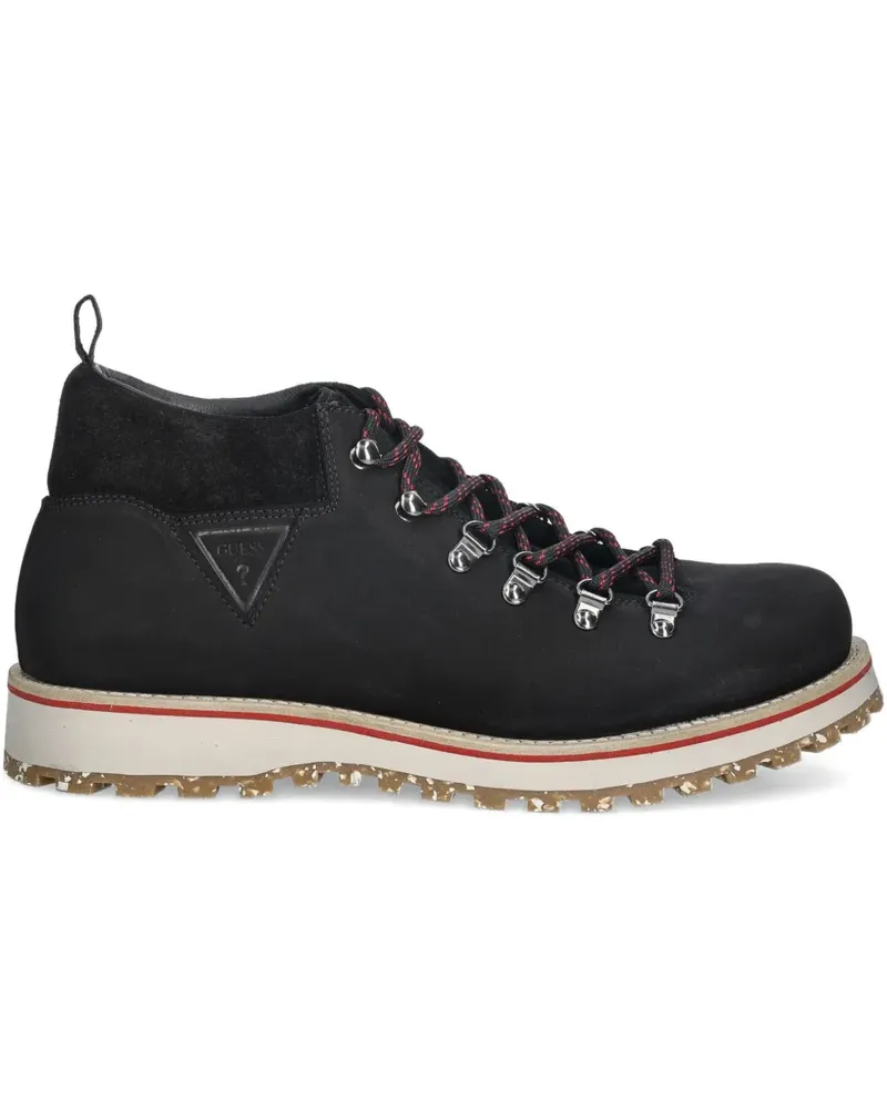 Guess Kurma lace-up panelled ankle boots - Schwarz Schwarz