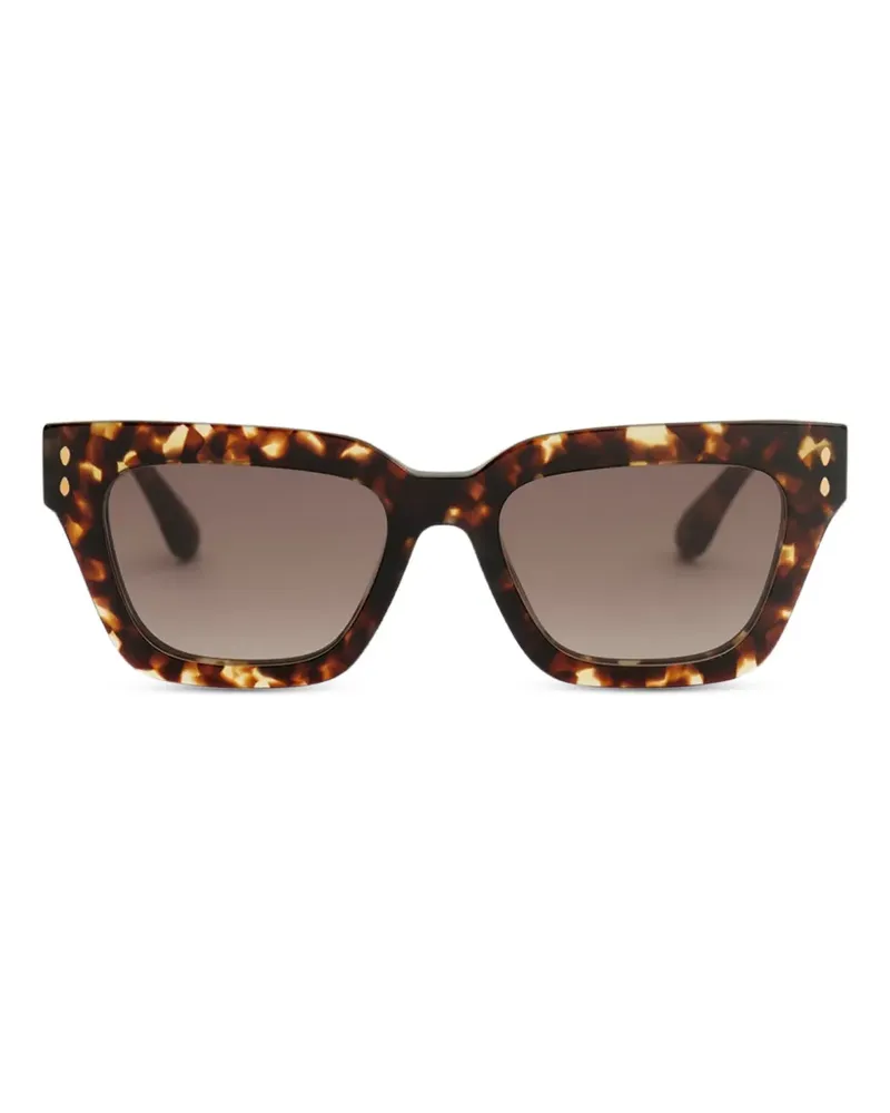 Isabel Marant Carmy-GD Sonnenbrille mit eckigem Gestell - Braun Braun