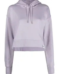 Calvin Klein Cropped-Hoodie mit Logo Violett