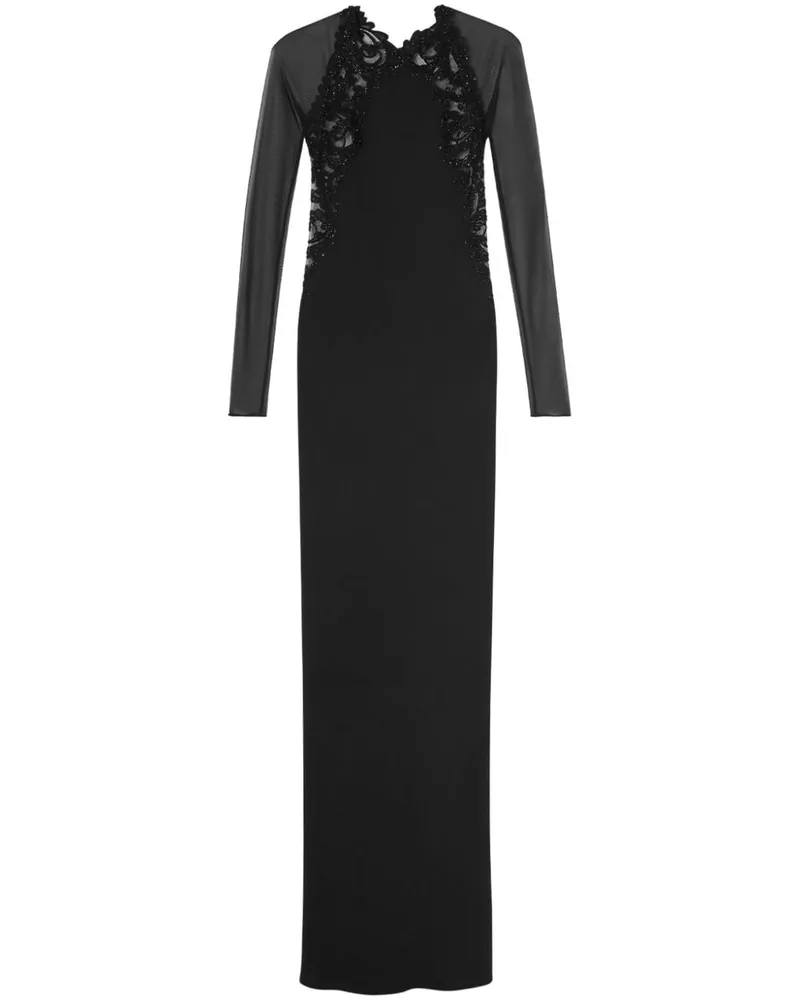 Versace Barocco Abendkleid - Schwarz Schwarz