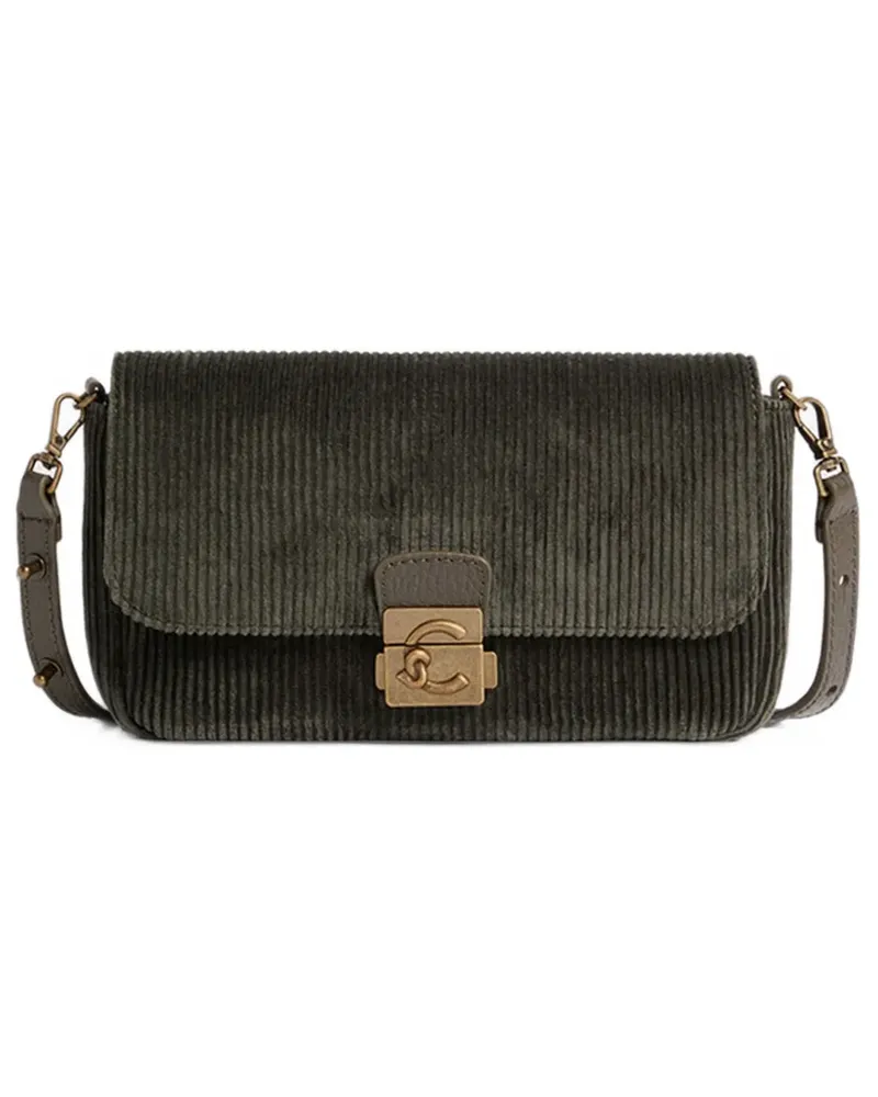 Coccinelle mini C-ME corduroy cross body bag - Grün Grün