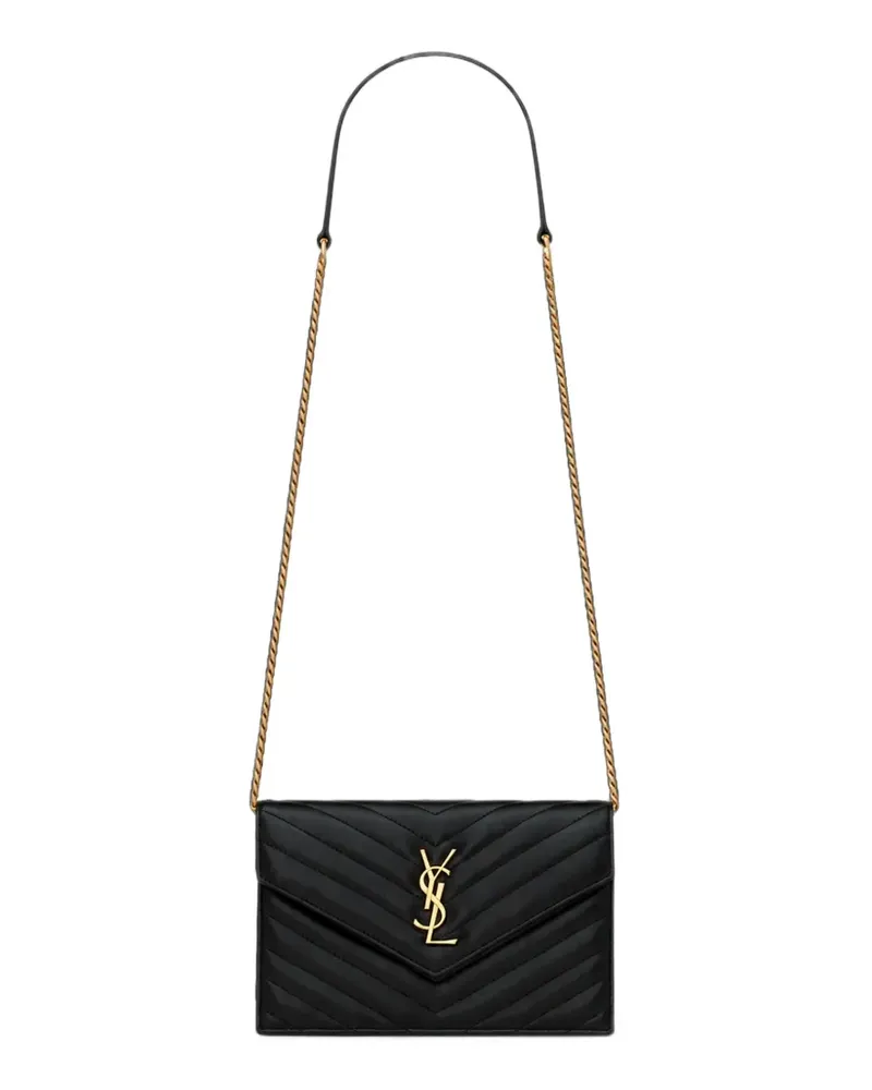 Saint Laurent Cassandre Envelope quilted leather shoulder bag - Schwarz Schwarz