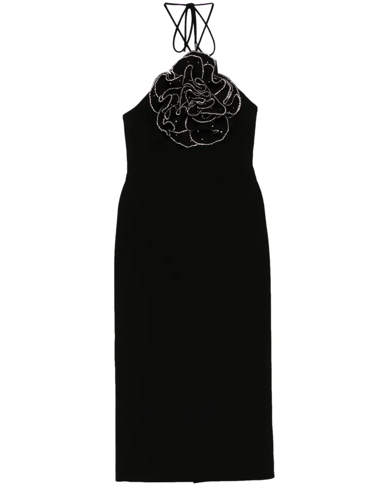 Rebecca Vallance Eliana Neckholder-Midikleid - Schwarz Schwarz