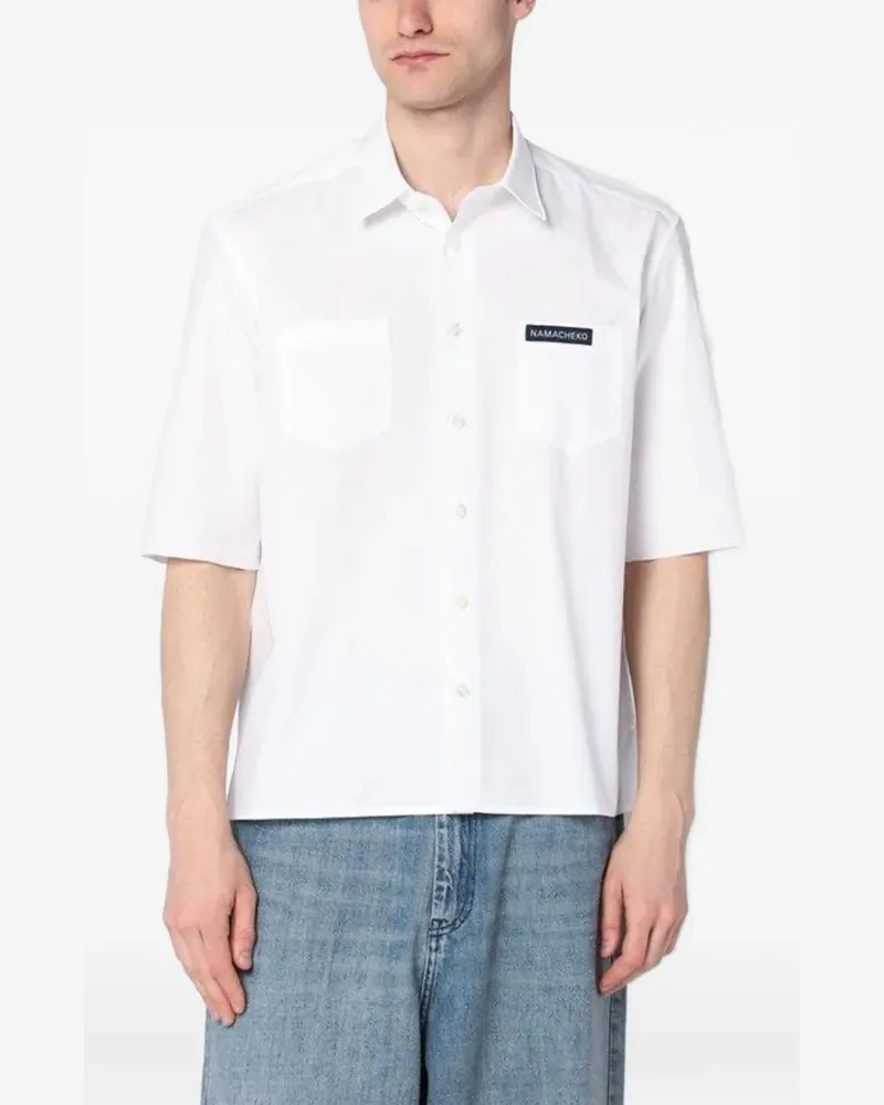 Namacheko logo-patch shirt - Weiß Weiß